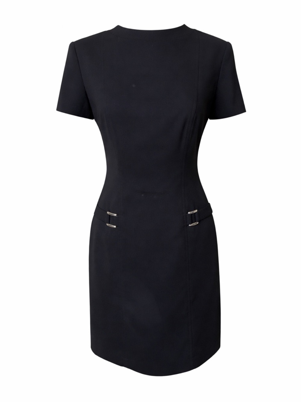 Vintage 90s Black Sheath Dress Quiet‎ Luxury Minimalist Old Money Chic 4